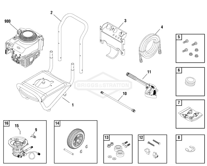 B & S Elite Model 020250-1 repair parts and rebuild kits